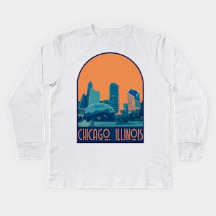 Chicago Decal Kids Long Sleeve T-Shirt